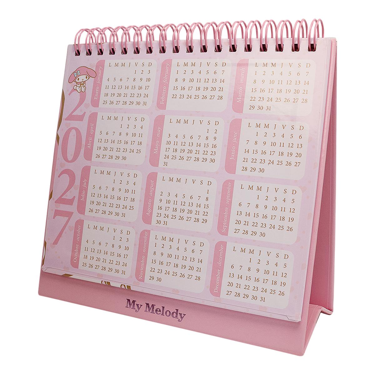 Calendario 2027 Secretária My Melody by Mooving Rosa-2