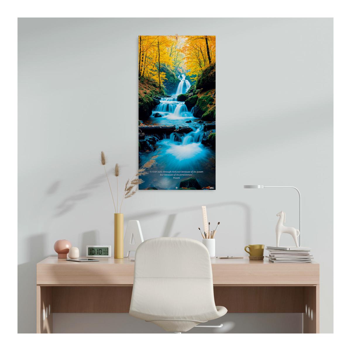 Calendário de Parede 2027 30x30 16 Meses Erik Blue Multiliingüe Azul-5