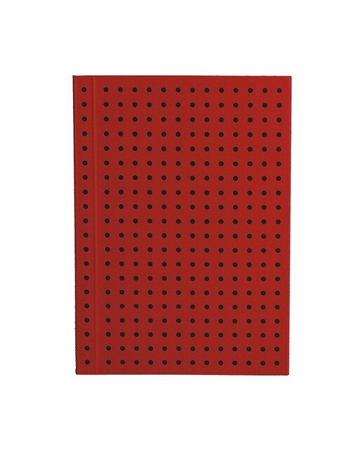 Bloco de linhas A7 Círculo vermelho sobre preto 1