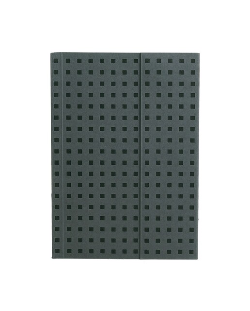 Bloco de linhas B6 Quadrado cinzento sobre preto 1
