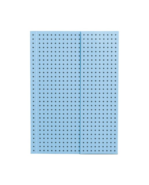 Bloco de linhas A6 Círculo azul sobre cinzento 1