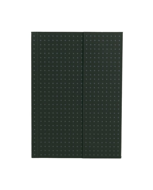 Bloco liso A6 Círculo preto sobre cinzento 1