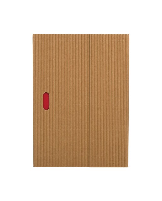 Imagem 0 de Bloco Ondulado A5 de Linhas Paper-Oh natural e vermelho