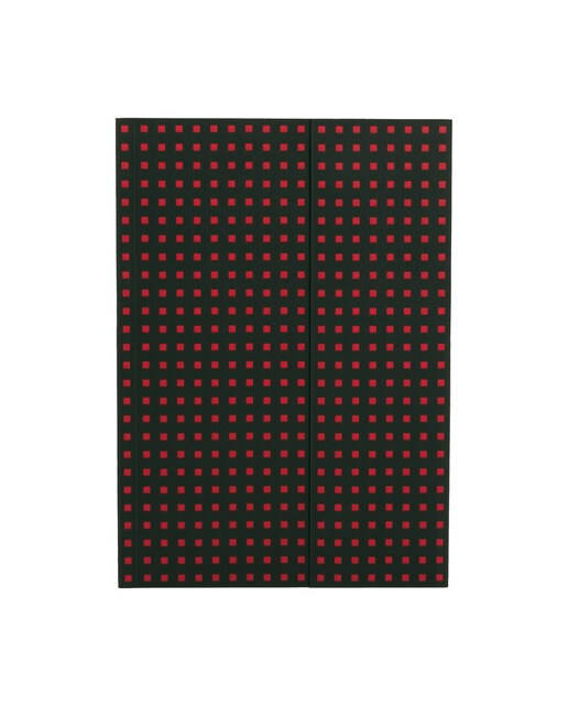Bloco Quadrados B5 de Linhas Paper-Oh preto e vermelho Preto / Vermelho-1
