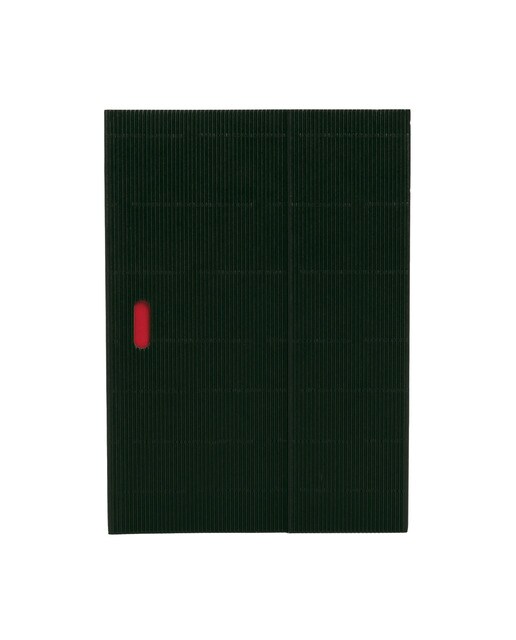 Imagem 0 de Bloco Ondulado Natural B5 Liso Paper-Oh preto e vermelho
