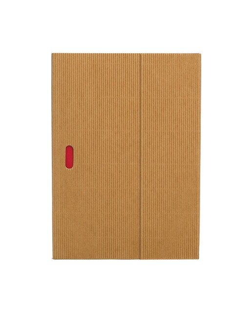 Bloco Ondulado Natural B5 de Linhas Paper-Oh natural e vermelho Natural / Vermelho-1