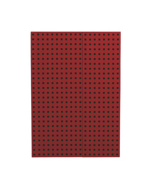 Bloco Quadrados B5 de Linhas - Vermelho E Preto Vermelho / Preto-1