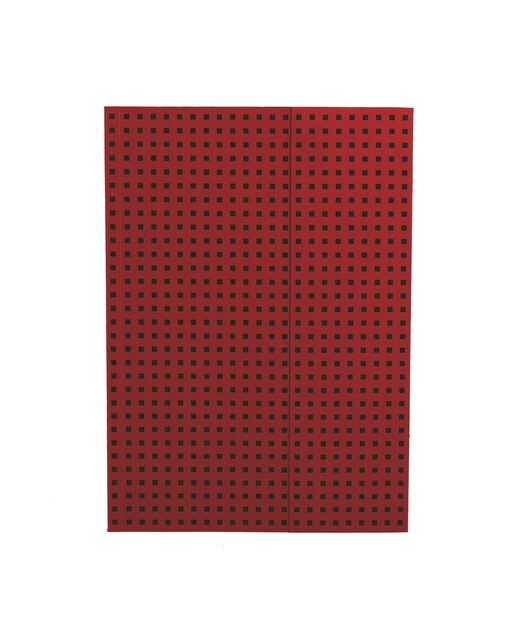 Bloco Quadrados A4 de Linhas Paper-Oh vermelho e preto Vermelho / Preto-1