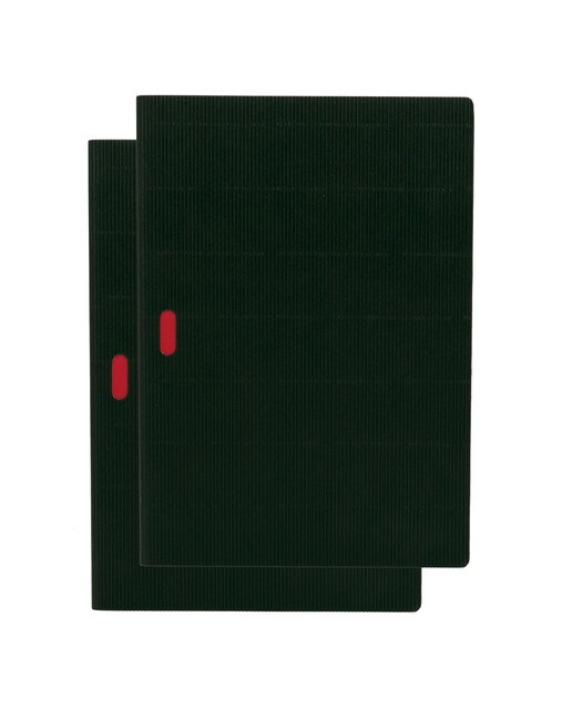 Pack de 2 Blocos Cahier Ondulados A4 Lisos Paper-Oh Pretos Preto-1