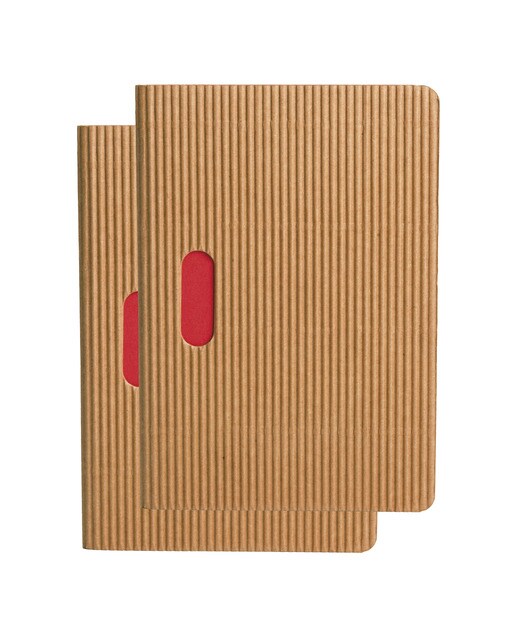 Pack de 2 Blocos Cahier Ondulados B7 Lisos Paper-Oh Ocre Ocre-1