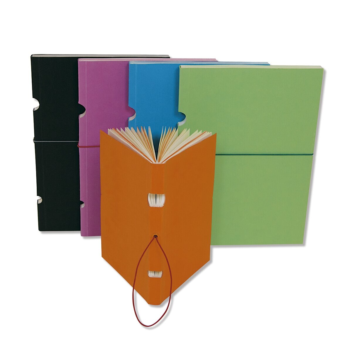 Bloco Buco B7 de Linhas Paper-Oh Laranja Laranja-2