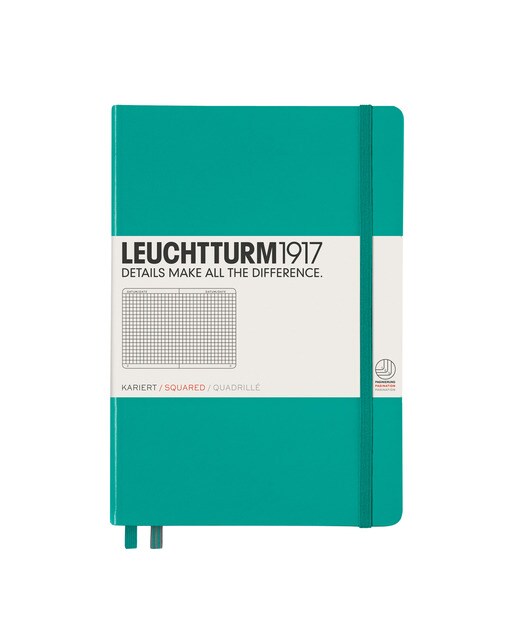 Imagem 0 de Caderno de notas A5 Capa dura Quadriculado 5 x 5 mm Leuchtturm1917 esmeralda