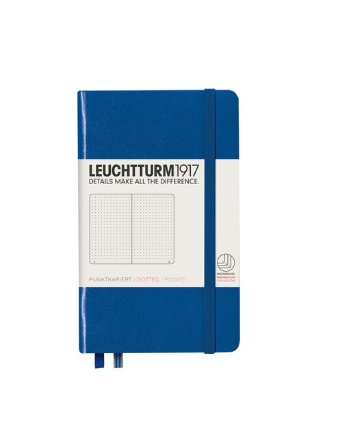 Imagem 0 de Caderno de notas A6 Capa dura Pontilhado Leuchtturm1917 azul real