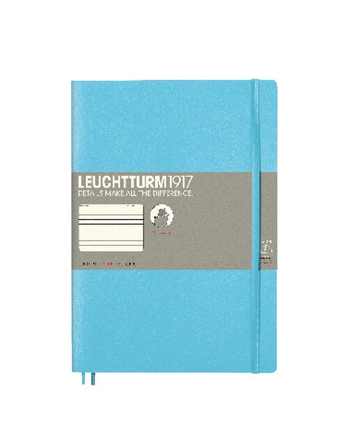 Imagem 0 de Caderno de notas B5 Capa mole de Linhas Horizontal Leuchtturm1917 azul gelo
