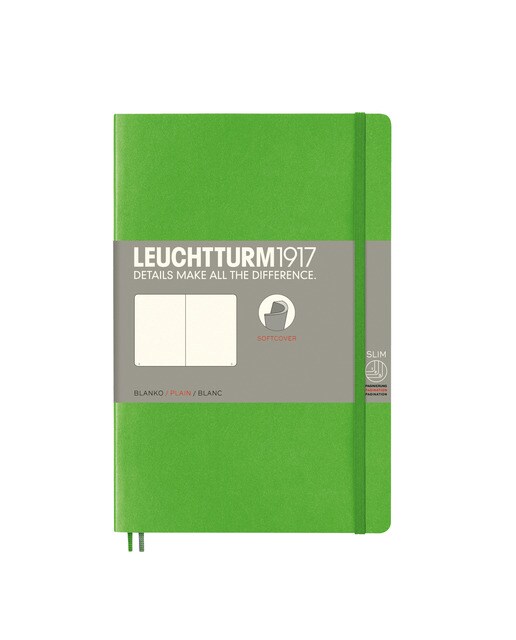 Caderno de notas B6 Capa mole Liso Leuchtturm1917 verde fresco Verde-1