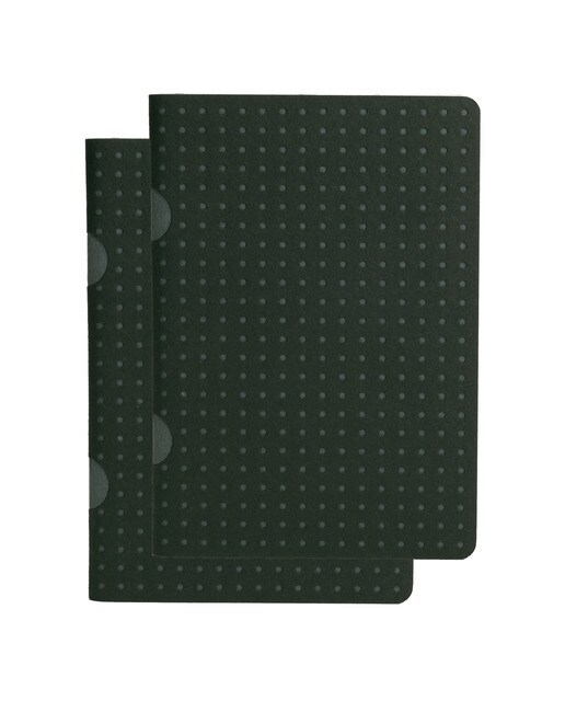 Pack de 2 blocos lisos B7 Cahier Círculo pretos e cinzentos Preto / Cinzento-1