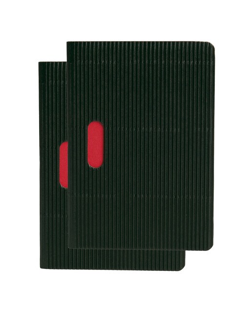 Pack de 2 blocos lisos B7 Cahier Ondulo pretos Preto-1