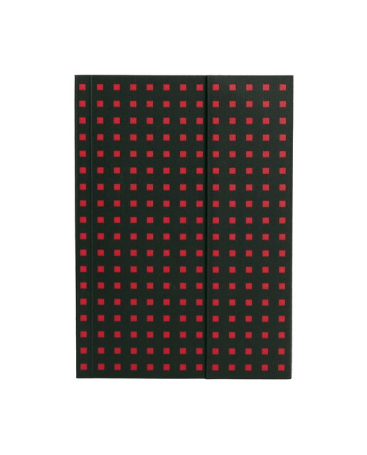 Bloco liso B6 Quadrado preto e vermelho Preto / Vermelho-1