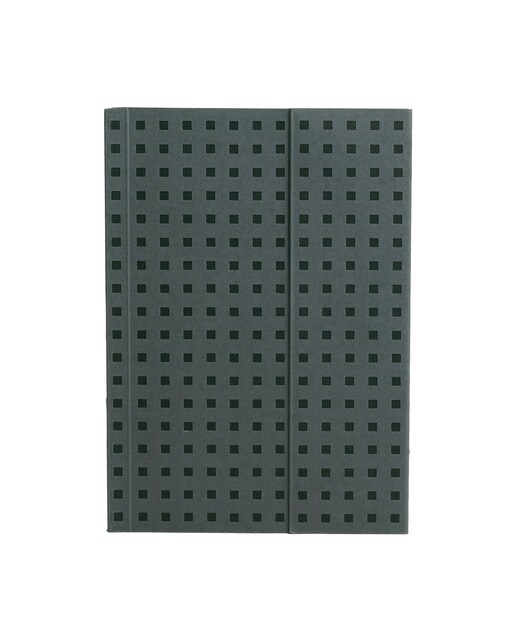 Bloco liso B6 Quadrado cinzento sobre preto Cinzento / Preto-1