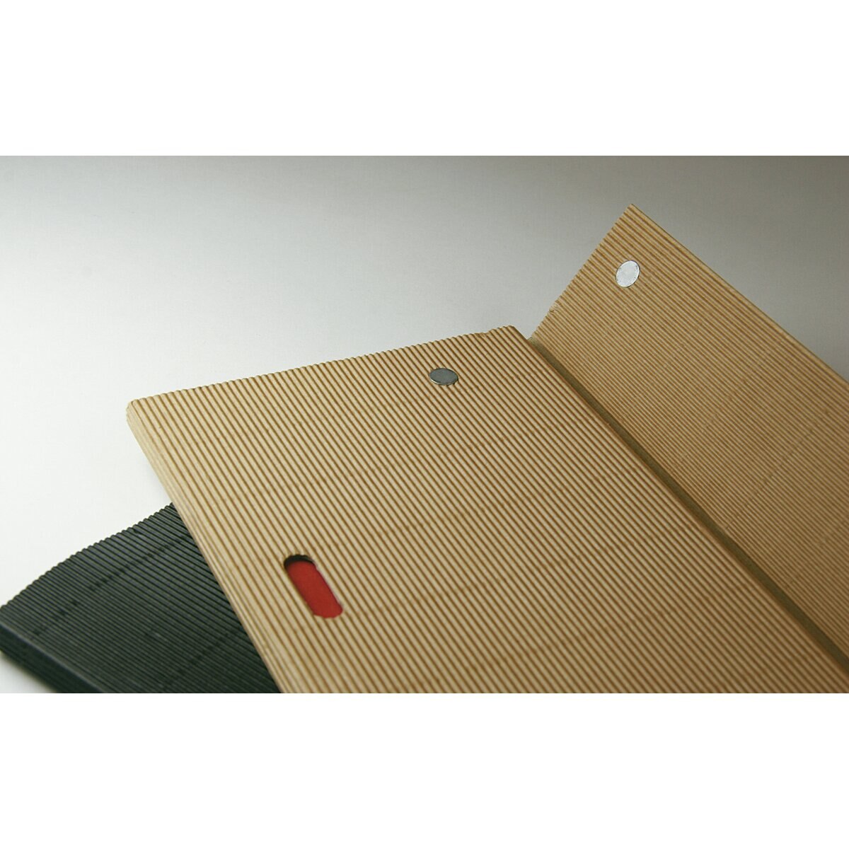 Bloco de linhas B5 Ondulado Oh preto Preto-4