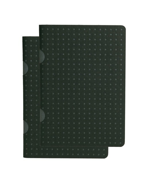 Pack de 2 blocos de papel milimétrico B7 Cahier Círculo preto sobre cinzento Preto / Cinzento-1