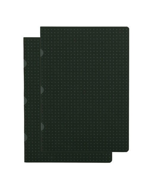 Pack de 2 blocos de linhas A5 Cahier Círculo preto sobre cinzento Preto / Cinzento-1