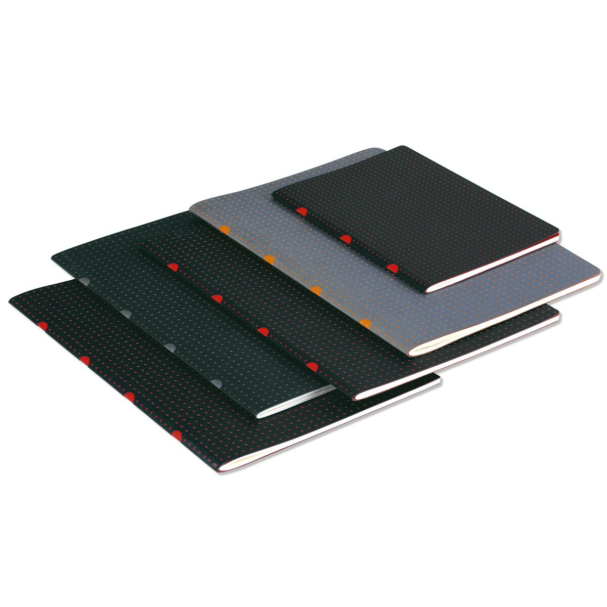 Pack de 2 blocos lisos A5 Cahier Círculo cinzento sobre laranja Cinzento / Laranja-3
