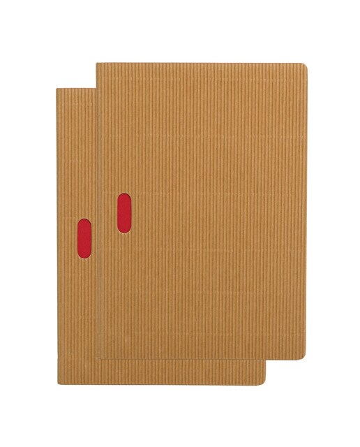 Pack de 2 blocos de papel milimétrico A5 Cahier Ondulado cru Castanho-1