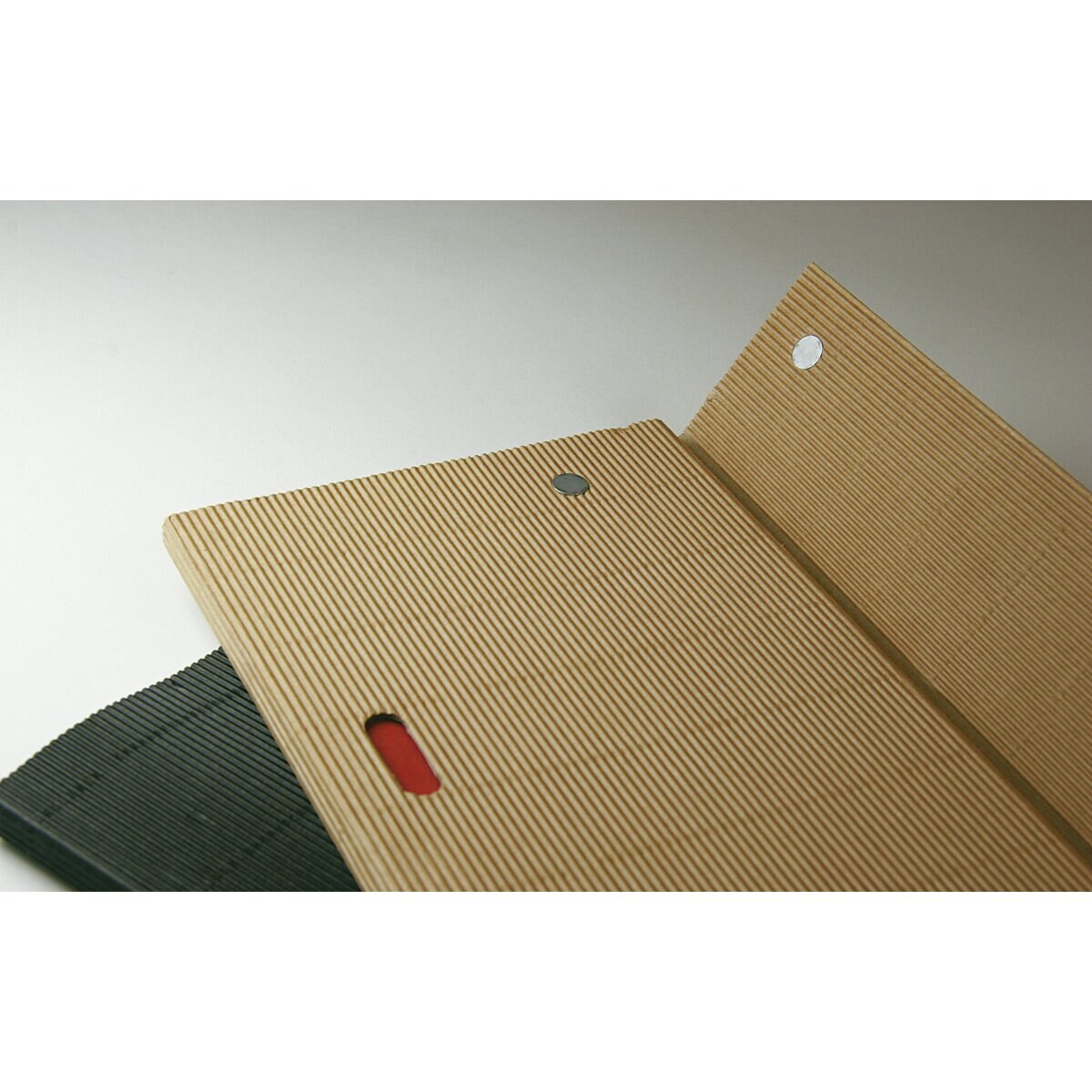 Pack de 2 blocos de linhas A4 Cahier Ondulado cru Castanho-2