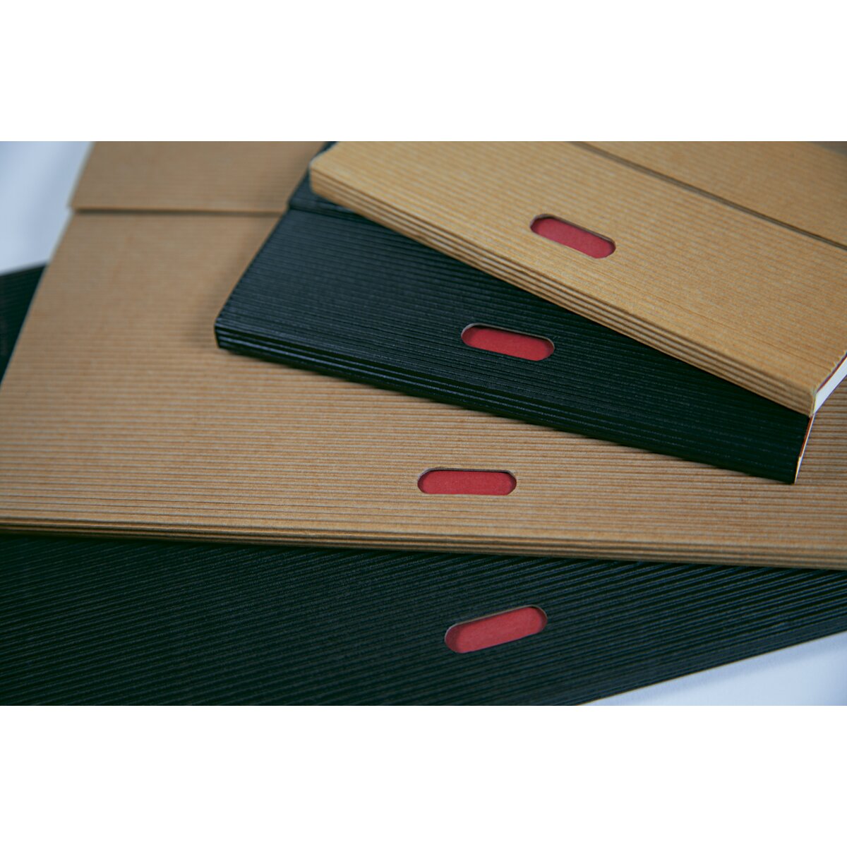 Pack de 2 blocos de linhas A4 Cahier Ondulado cru Castanho-3