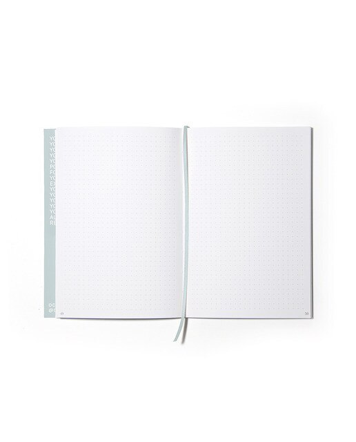 Caderno Bullet "Calm" A5 Folhas pontilhadas azul Azul-3