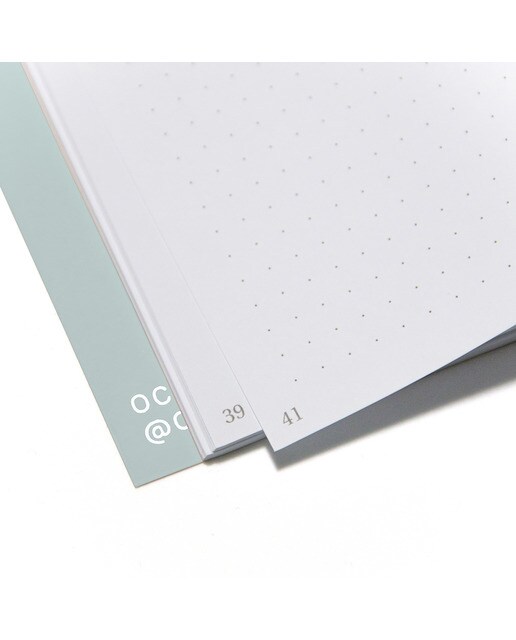 Caderno Bullet "Calm" A5 Folhas pontilhadas azul Azul-5