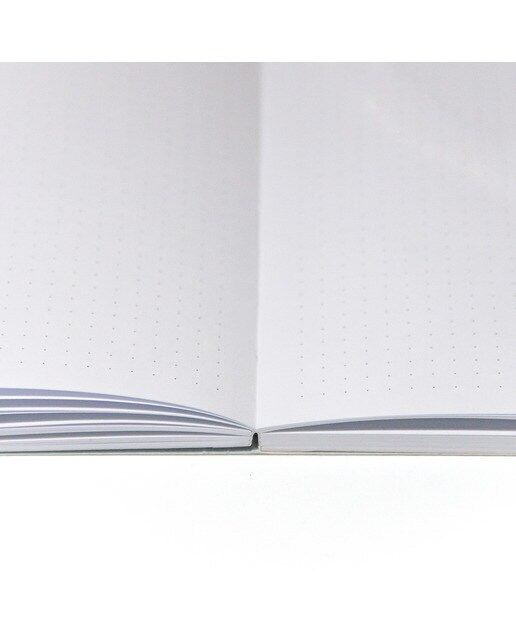Caderno Bullet "Calm" A5 Folhas pontilhadas azul Azul-6