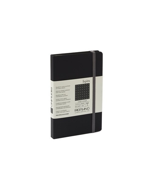 Caderno Ispira Hard 9x14 Pontilhado - Preto Preto-1