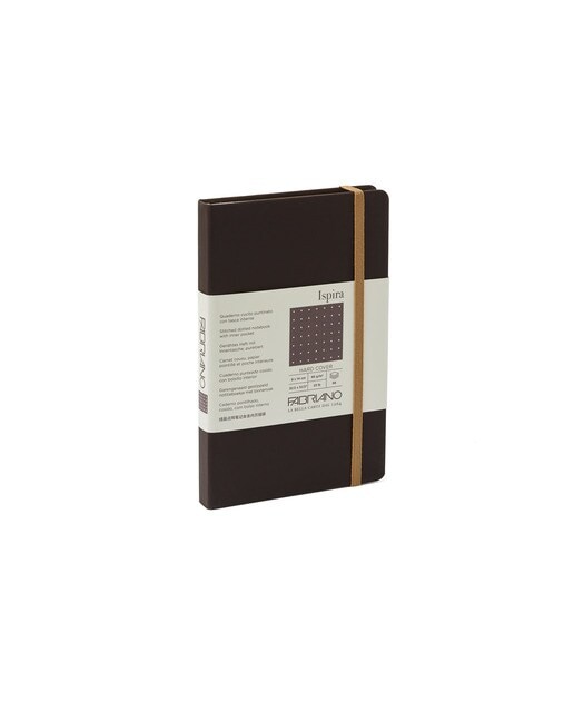 Caderno Ispira Hard 9x14 Pontilhado - Castanha Castanho-1