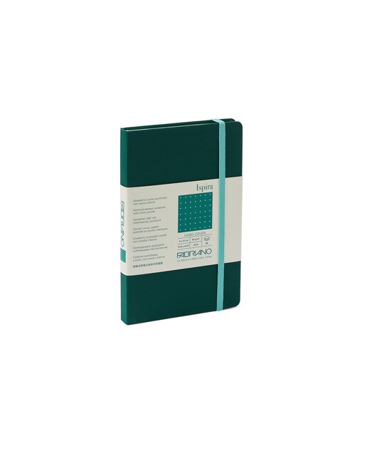 Caderno Ispira Hard 9x14 Pontilhado - Verde Verde-1