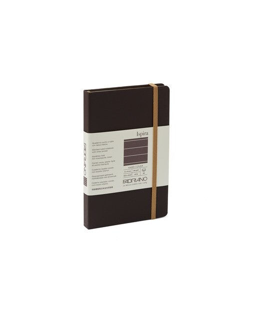 Caderno Ispira Hard 9x14 Linhas - Castanho Castanho-1