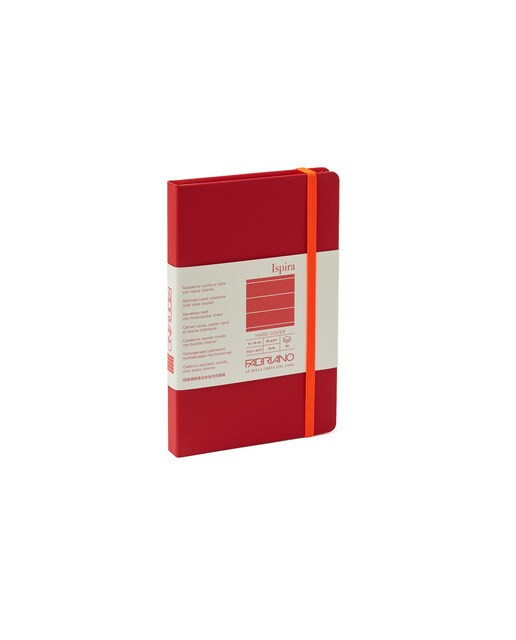 Caderno Ispira Hard 9x14 Linhas - Vermelho Vermelho-1