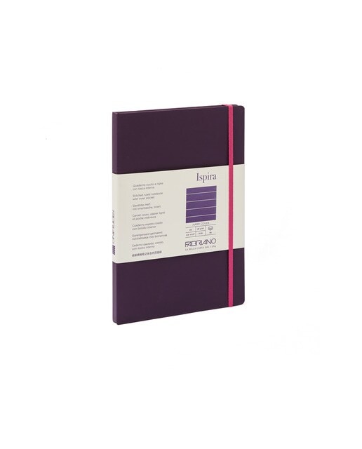 Caderno Ispira Hard A5 Linhas - Púrpura Púrpura-1