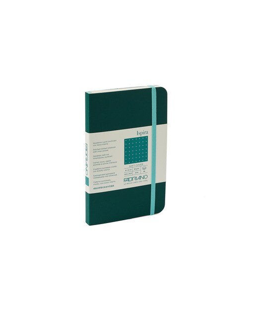 Caderno Ispira Soft 9x14 Pontilhado - Verde Verde-1