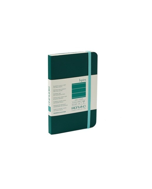 Caderno Ispira Soft 9x14 Linhas - Verde Verde-1