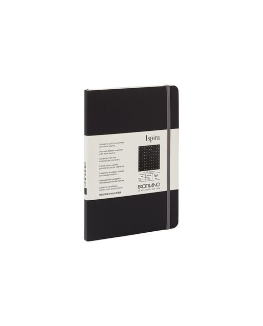 Caderno Ispira Soft A5 Pontilhado - Preto Preto-1