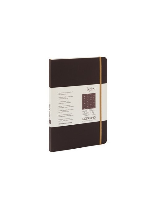 Caderno Ispira Soft A5 Pontilhado - Castanho Castanho-1