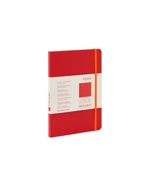 Caderno Ispira Soft A5 Pontilhado - Vermelho Vermelho-1