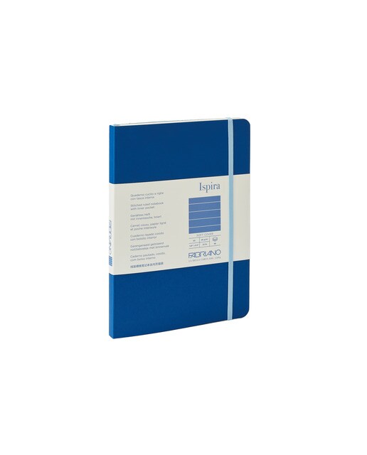Cuaderno Ispira Soft A5 líneas Fabriano Boutique azul royal Azul royal-1