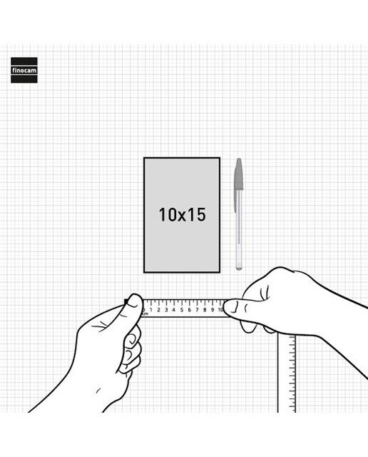 Caderno capa dura 96 folhas 80g m2 Class 100x150 mm liso Finocam preto Preto-3