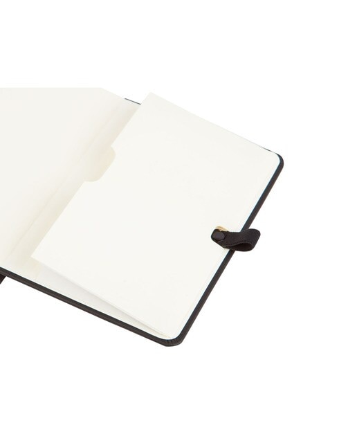 Caderno capa dura 96 folhas 80g m2 Class 100x150 mm liso Finocam preto Preto-4