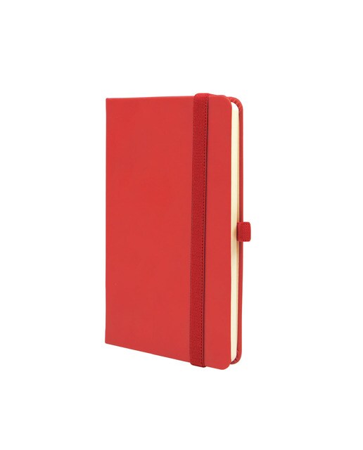 Caderno capa dura 96 folhas 80g m2 Class 100x150 mm liso Finocam vermelho Vermelho-1
