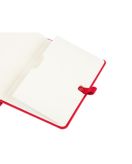 Caderno capa dura 96 folhas 80g m2 Class 100x150 mm liso Finocam vermelho Vermelho-4
