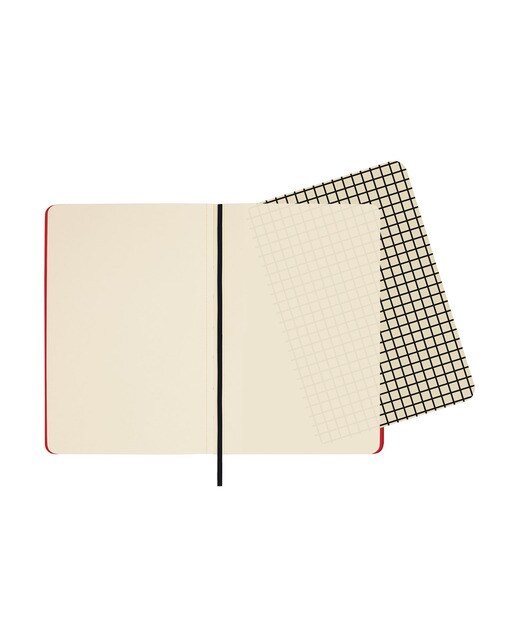 Caderno capa mole 72 folhas 80 g m2 Modern 100x150 mm liso Finocam vermelho Vermelho-7